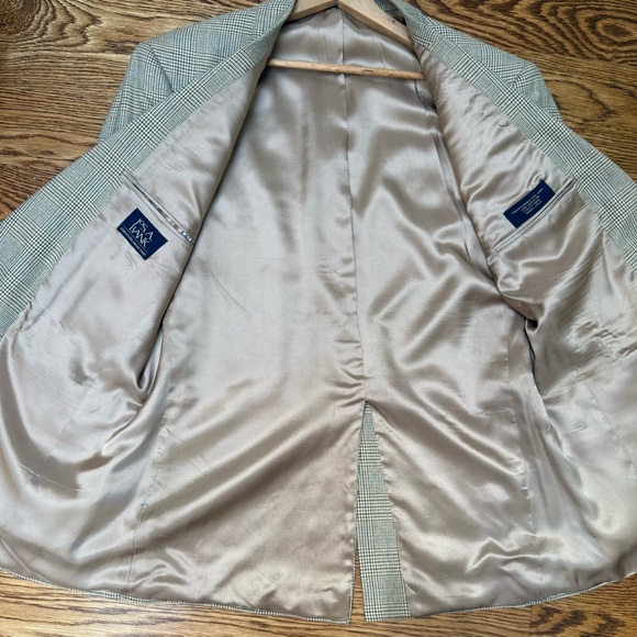 Jos. A. Bank Executive Collection Plaid Sport Coat - Men's 42R (Fits like 40R) - Picture 5 of 5